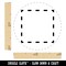 Dashed Square Outline Self-Inking Rubber Stamp for Stamping Crafting Planners